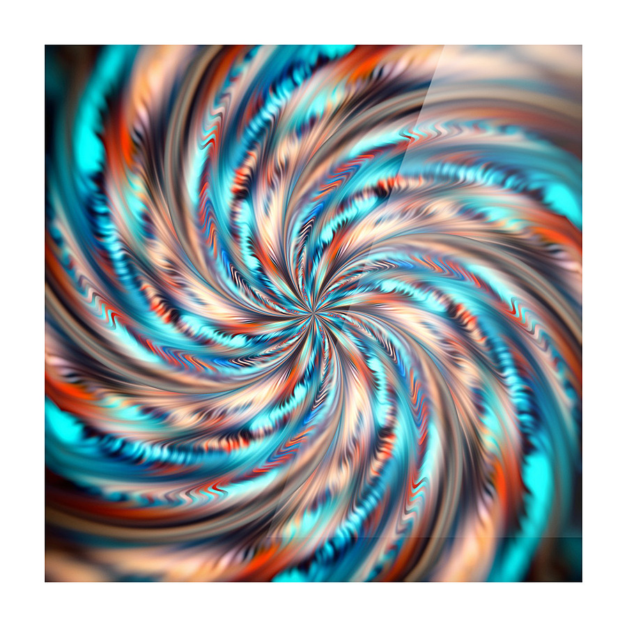 Abstract Waves Picture Frame print