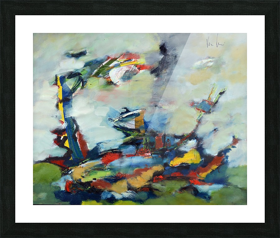 Blue Storm Picture Frame print