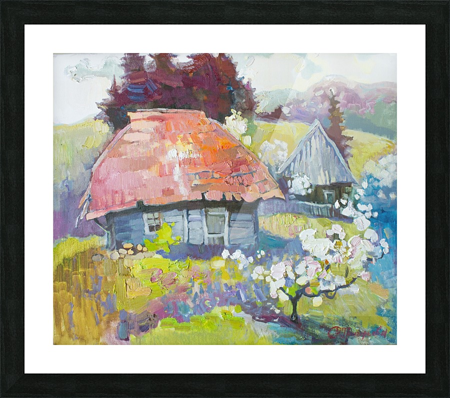 Spring hut of Elf Picture Frame print