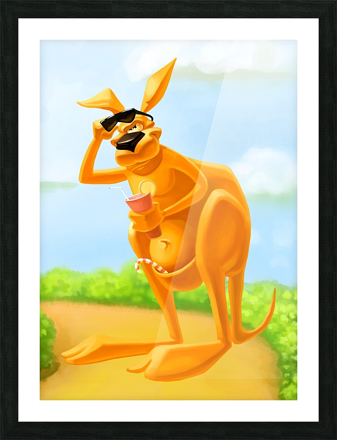 Cute Kangaroo Adi Daniel Antone Canvas Cute Kangaroo Picture Frame Printing