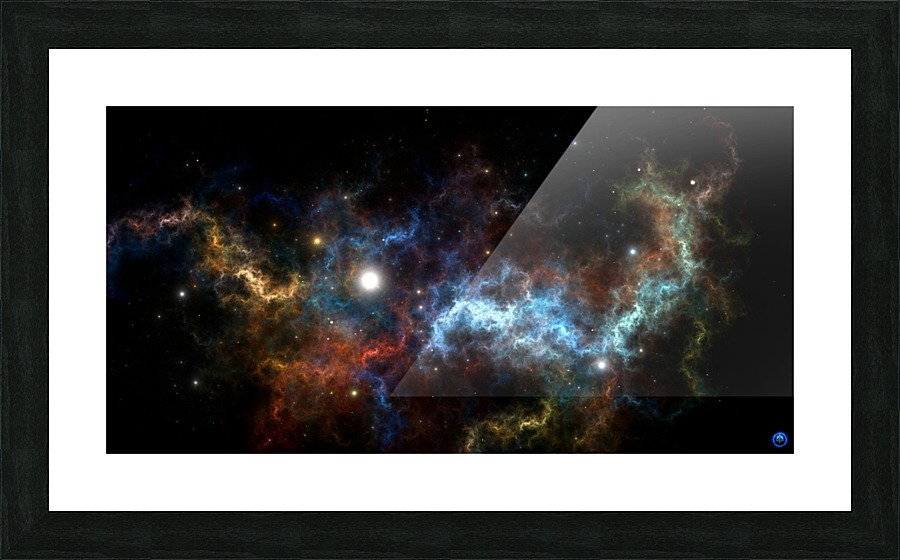 The Sydeous Nexus Cluster Fractal Art Picture Frame print