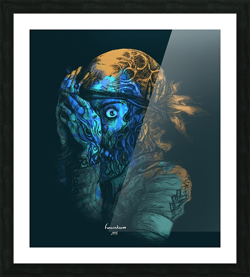 Theres a killer on the moon Picture Frame print