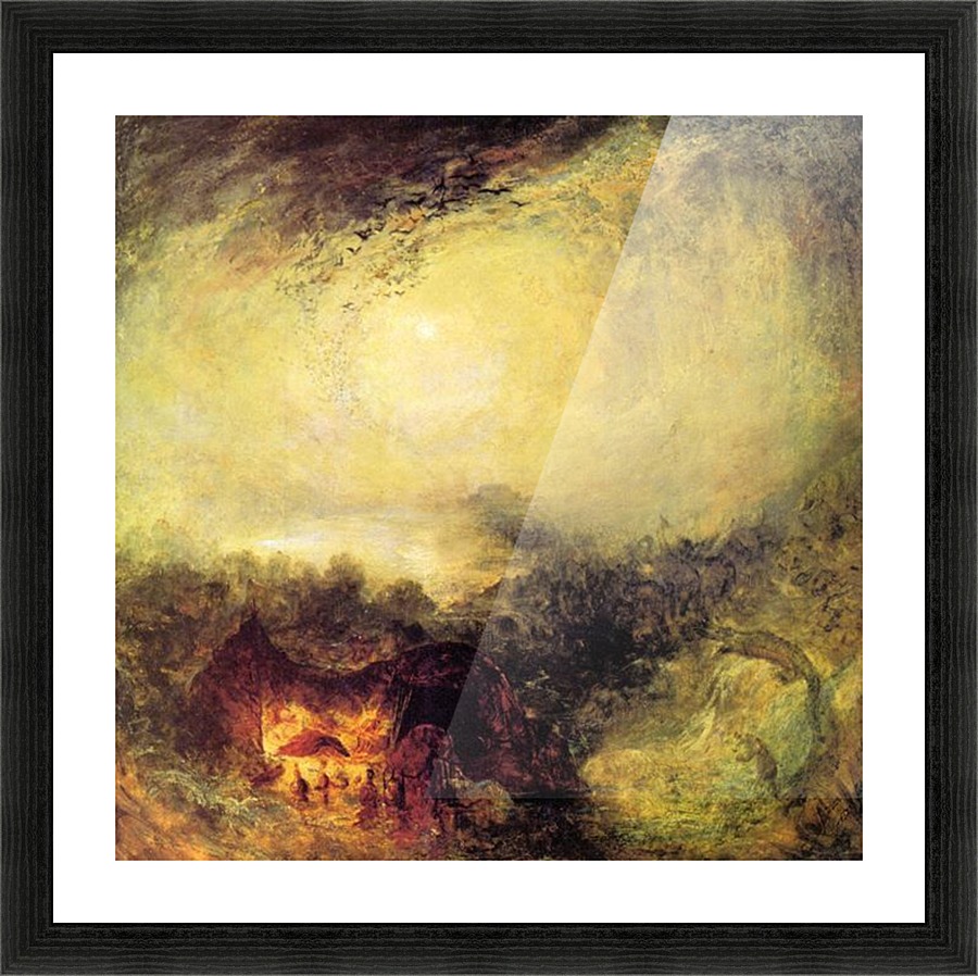 The Evening Of Tsunami By Joseph Mallord Turner The Evening Of Tsunami By Joseph Mallord Turner Picture Frame Printing