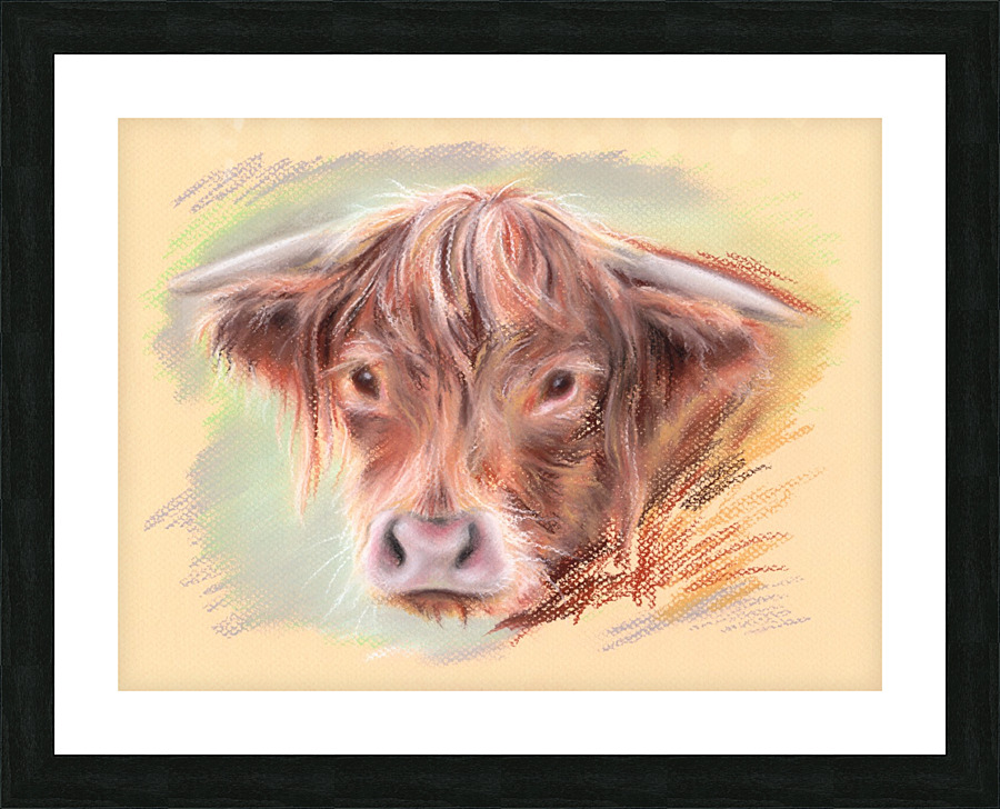 Highland Cow Mm Anderson Canvas Highland Cow Picture Frame Printing