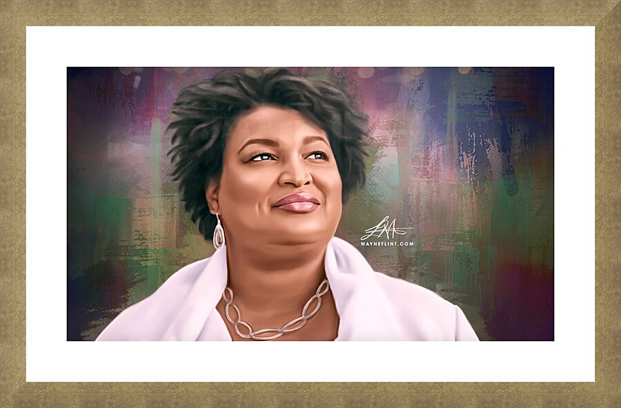 Stacey Abrams Picture Frame print