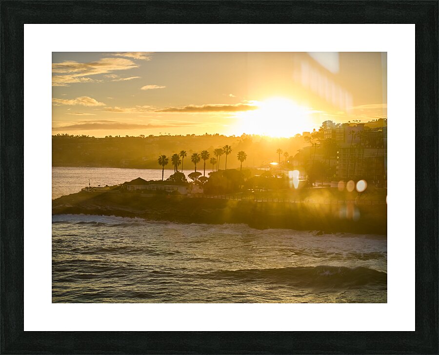 Golden La Jolla Sunrise Picture Frame print