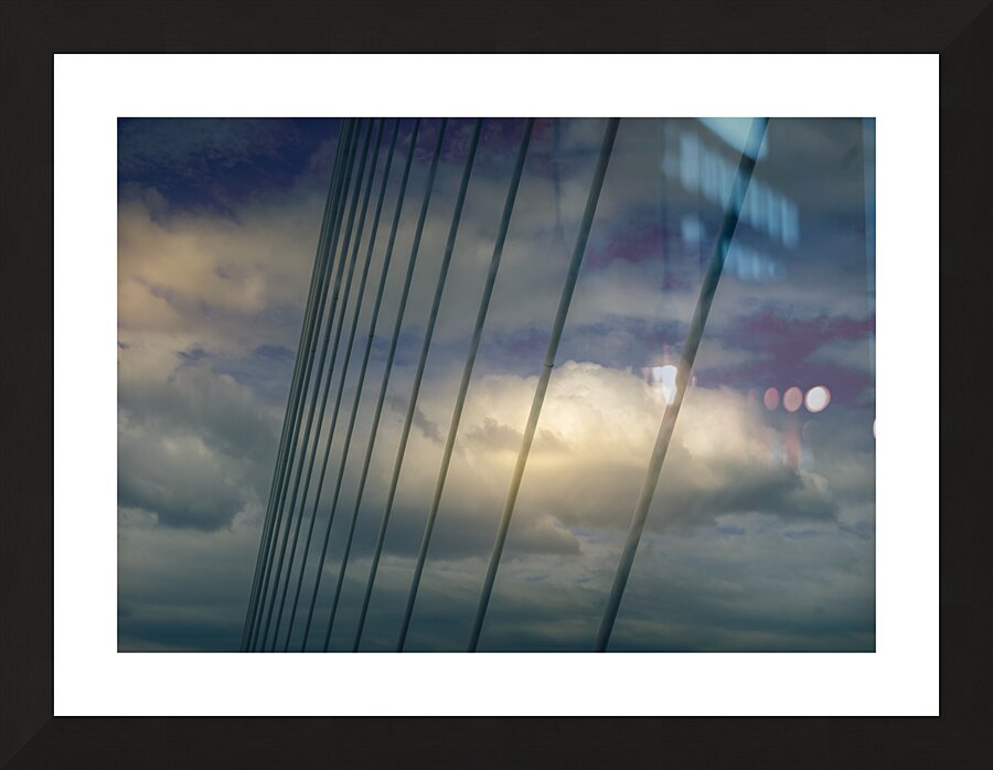 Savannah Bridge Support Wires Picture Frame print
