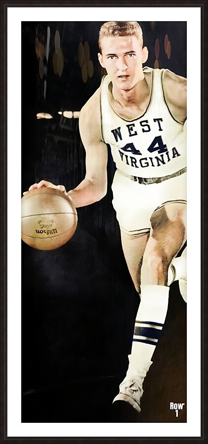 West Virginia Jerry West Art Picture Frame print