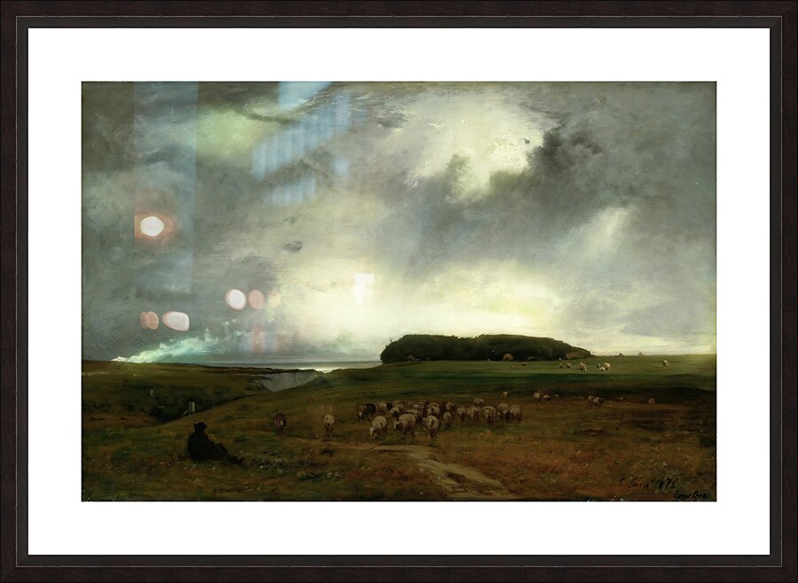 The Storm 1876  Picture Frame print
