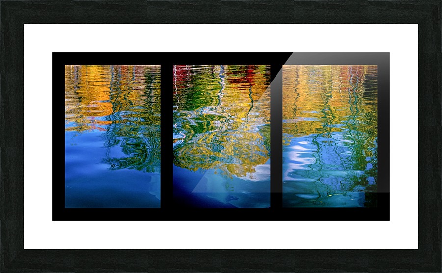 Gaias Reflection Triptych  Picture Frame print