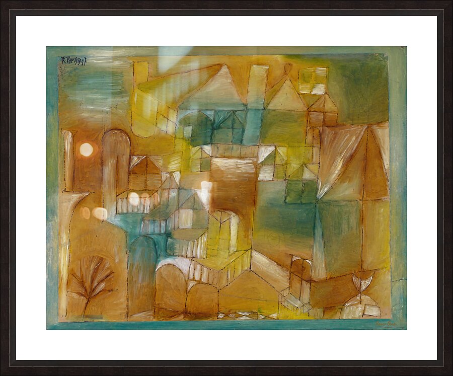 Facade Brown Green 1919 Paul Klee German 1879 Picture Frame print
