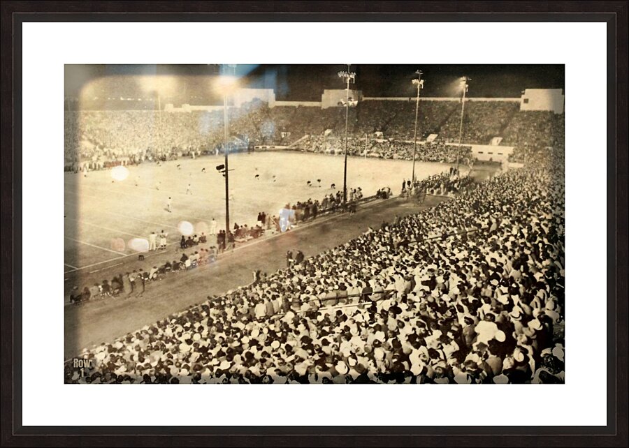 1950s arizona night football game row1 Picture Frame print