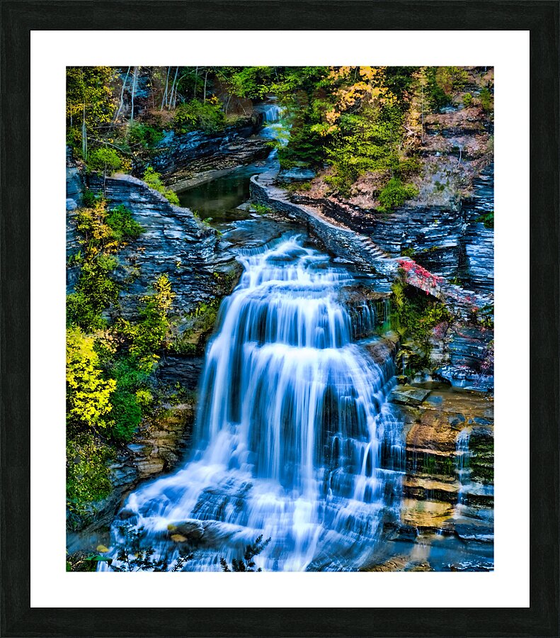 Lucifer Falls enfield NY 2004 film  Picture Frame print