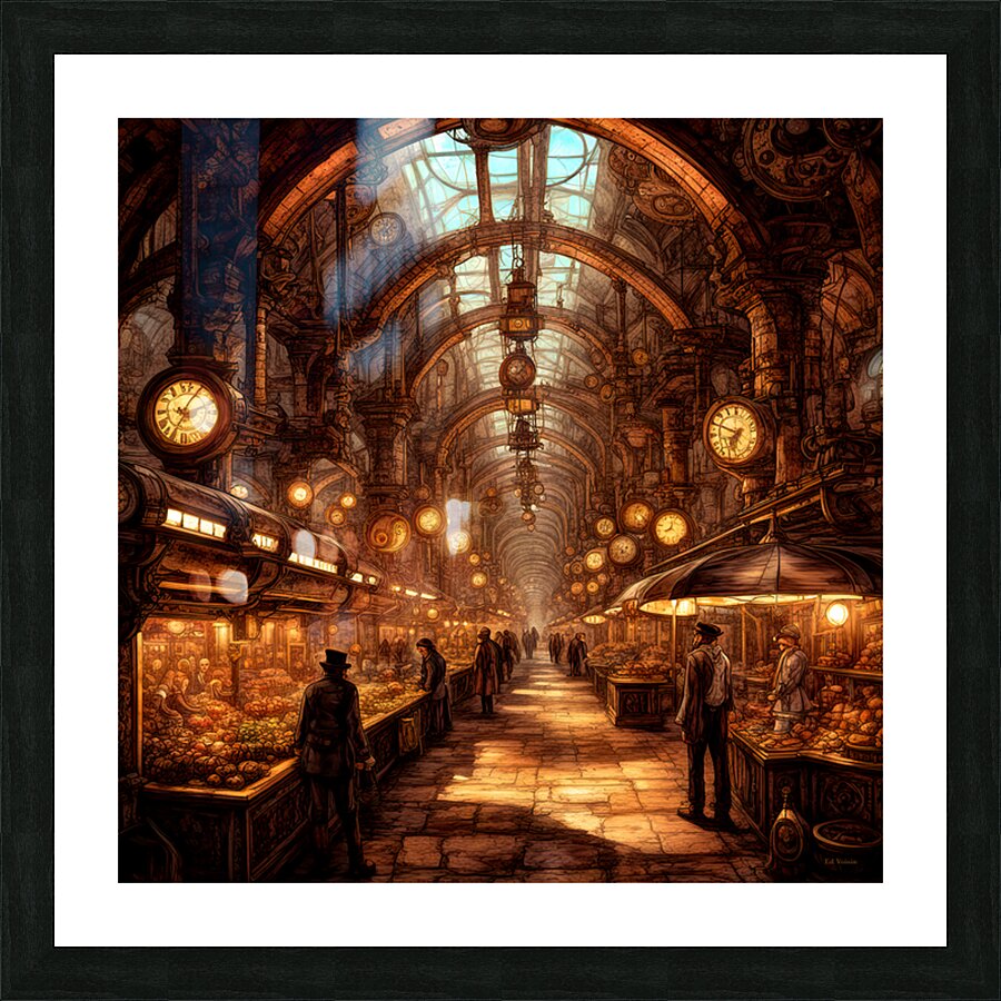 WHOLE FOODS STEAMPUNK STYLE Picture Frame print