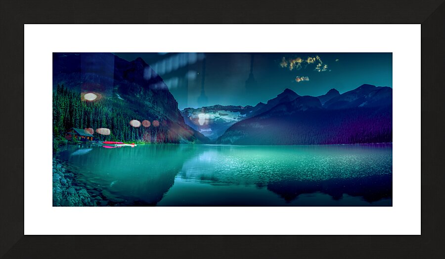 Lake Louise Reflections Panorama Picture Frame print