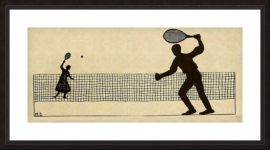 1920s Tennis Picture Frame print