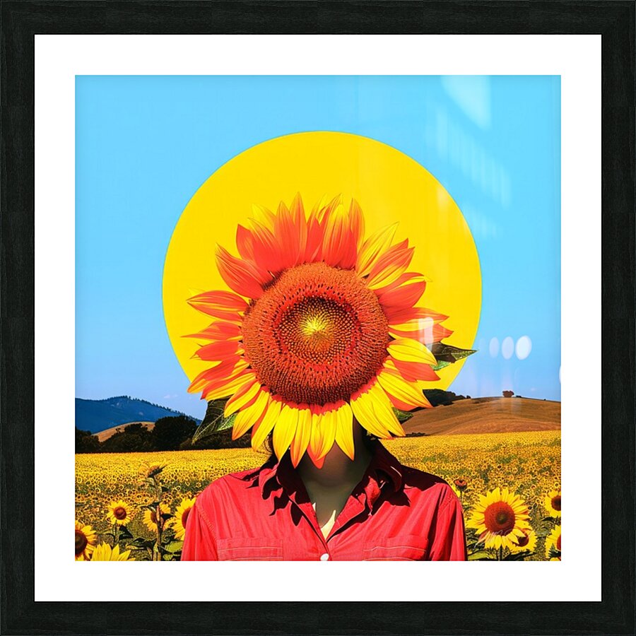 Sun Flower Picture Frame print