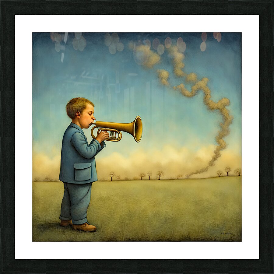 SMOKE ALARM Picture Frame print