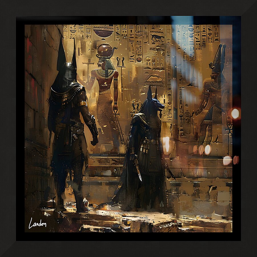 Ancient Anubis 1 Picture Frame print