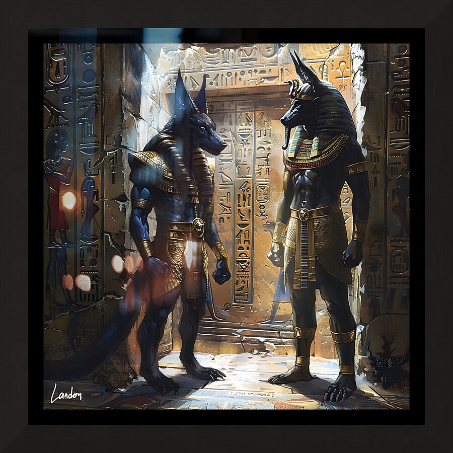 Ancient Anubis 2 Picture Frame print