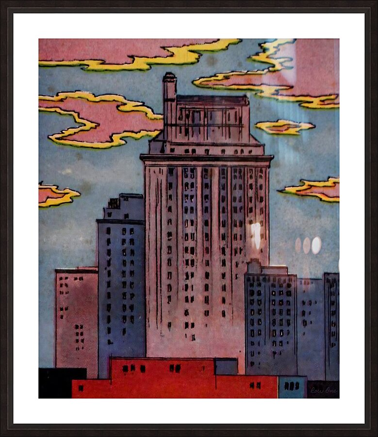 1930s dallas art Picture Frame print