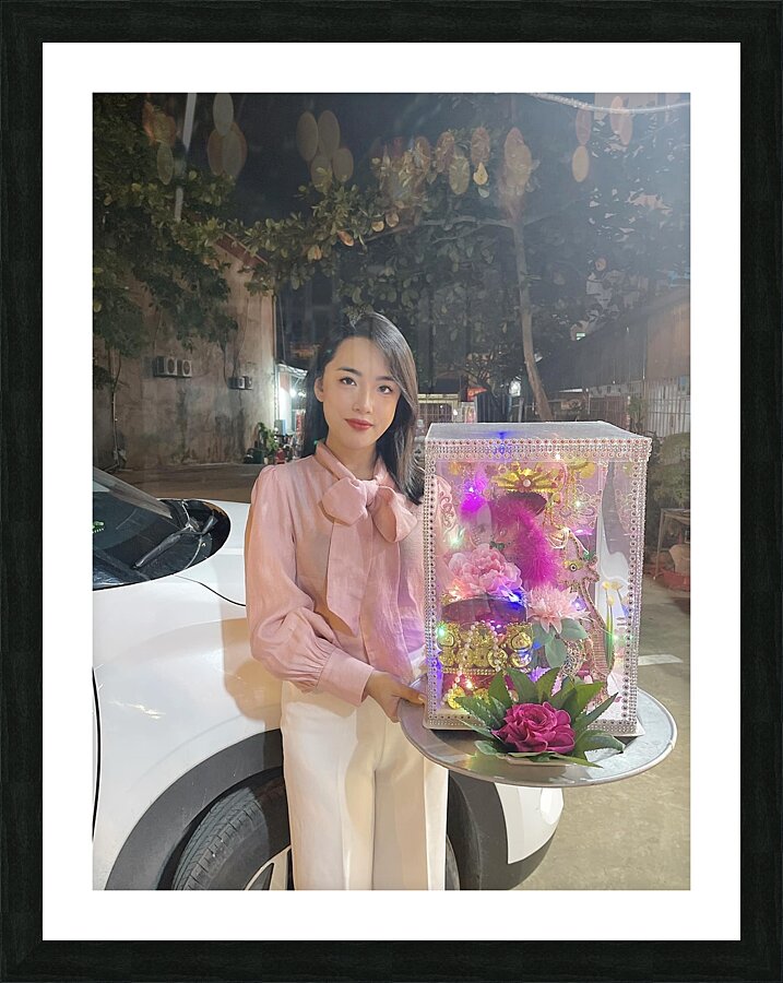 Portrait photo of my sister Picture Frame print