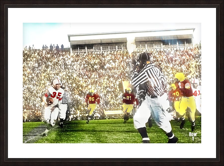 Billy Vessels Oklahoma Football Art Picture Frame print