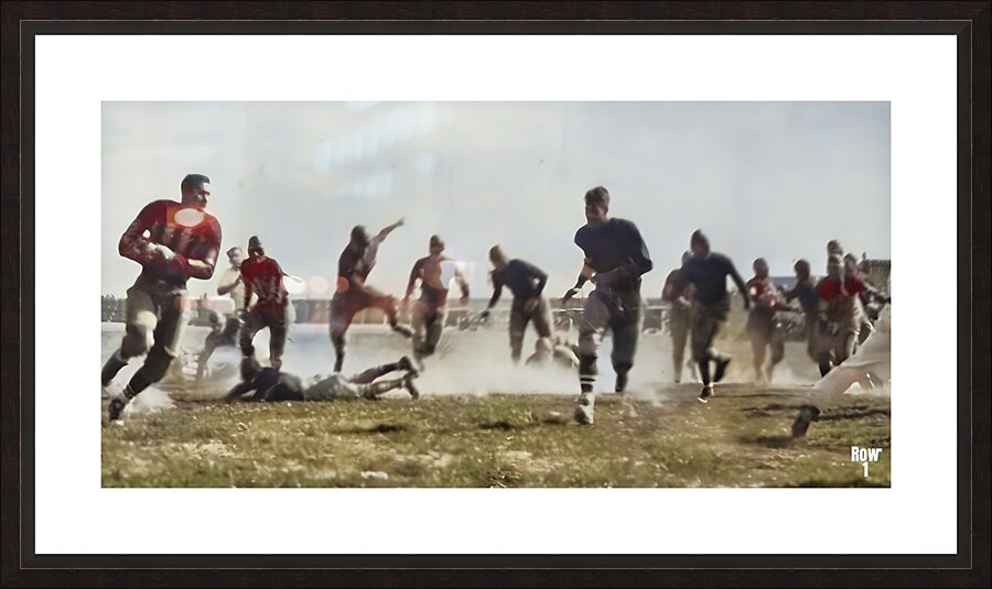 early 1900s new mexico foootball art Picture Frame print