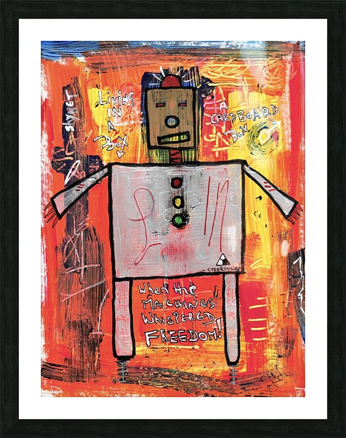 When the Machines Whispered FREEDOM  Picture Frame print