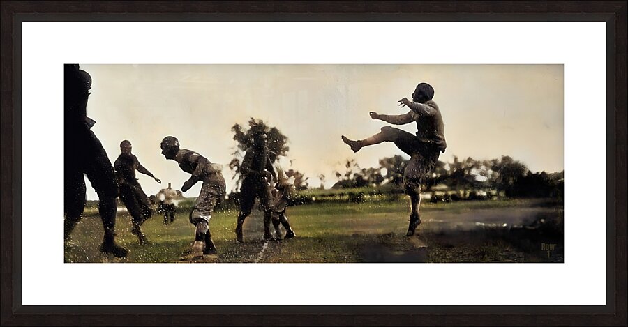 early 1900s baylor football action Picture Frame print