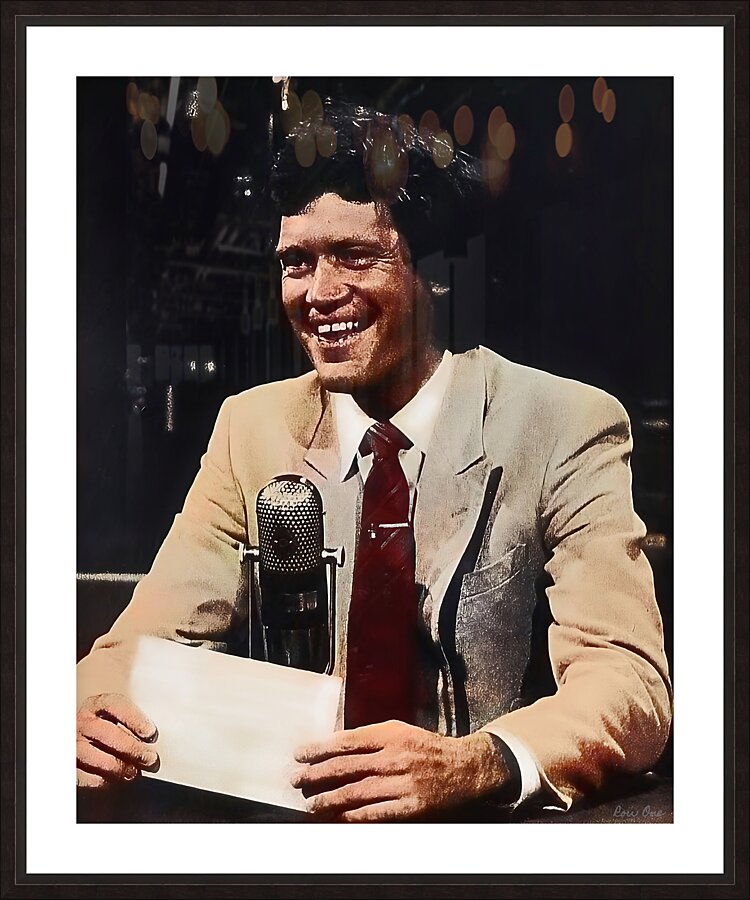 1980s david letterman art  Picture Frame print