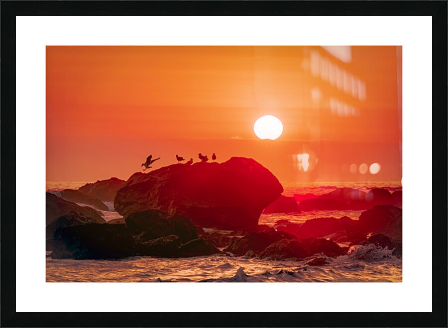 California Sunset Picture Frame print