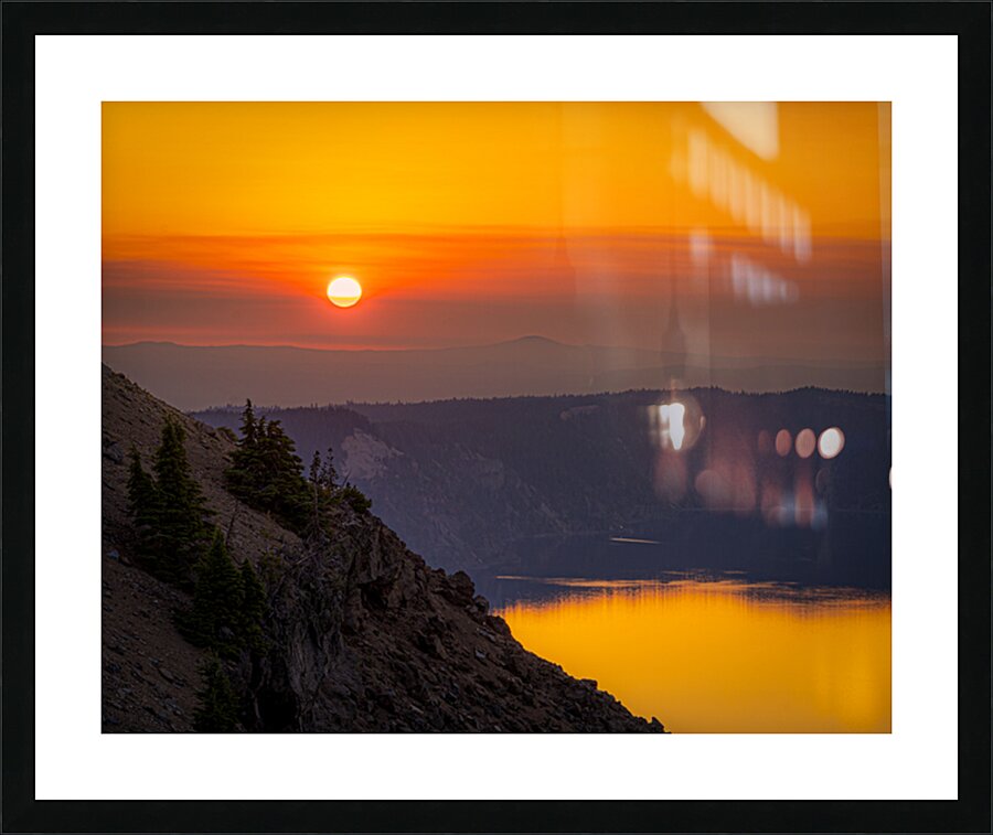 Crater Lake Sunrise   Picture Frame print