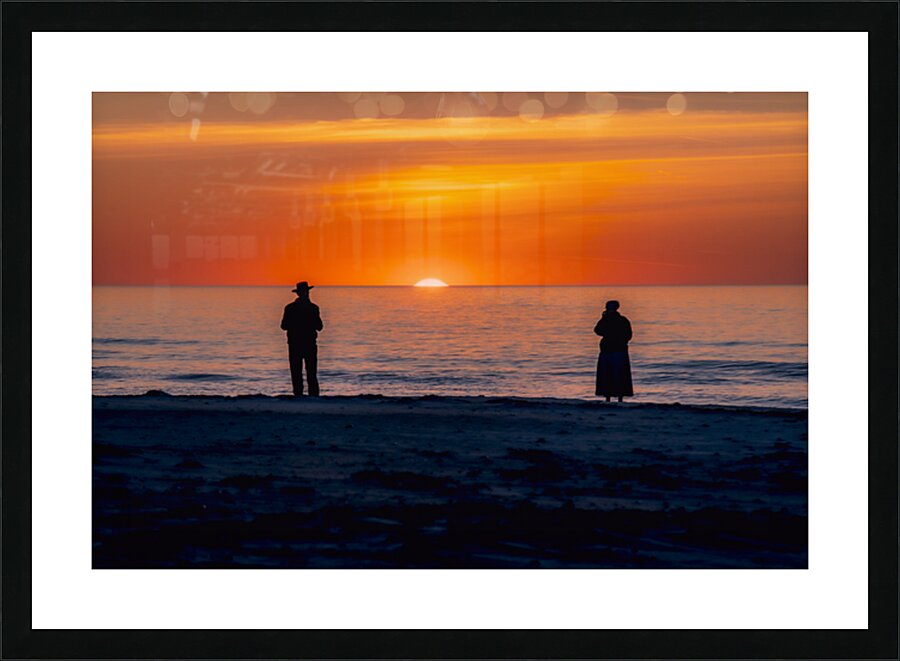 Amish Sunrise Picture Frame print