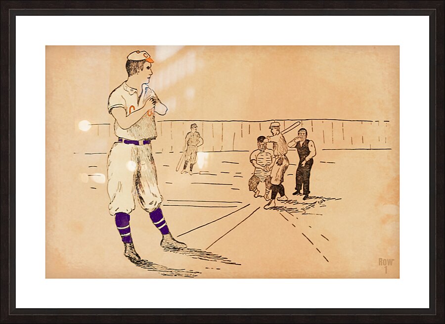 early 1900s clemson tigers baseball art  Picture Frame print