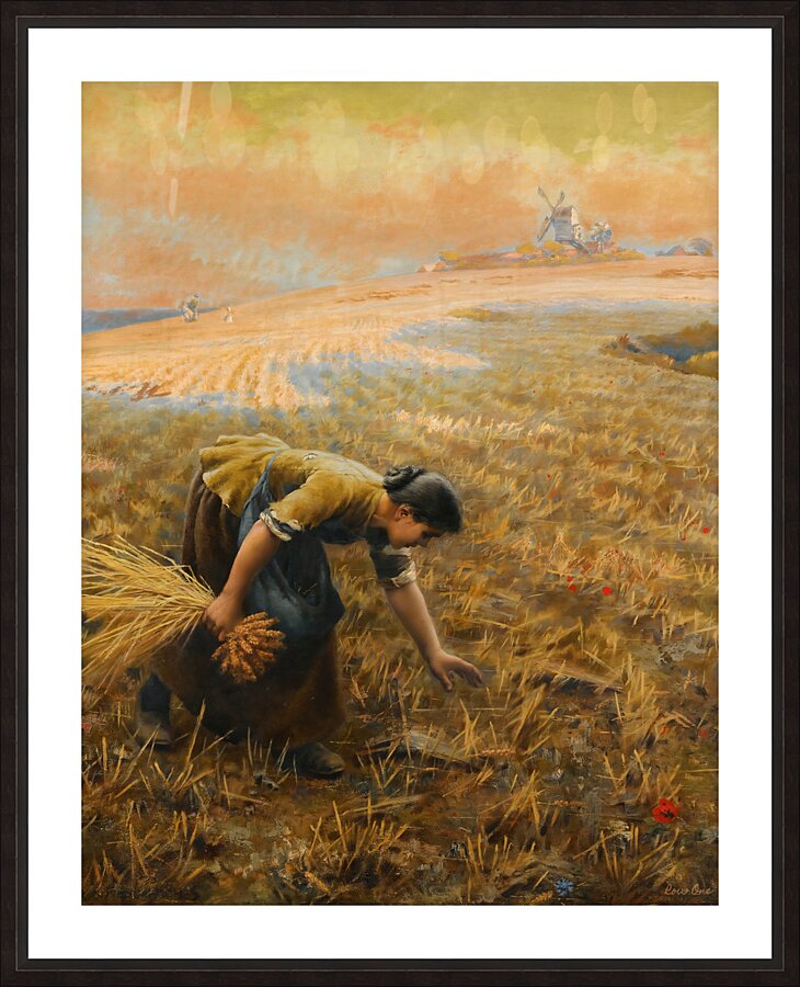 Gleaning by Arthur Foord Hughes  Picture Frame print