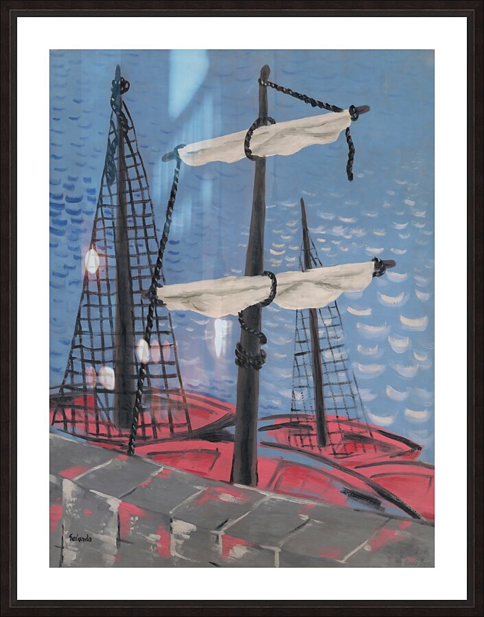 Fishing Boats 1932  Picture Frame print