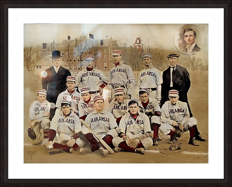 1906 arkansas razorbacks baseball team photo  Picture Frame print