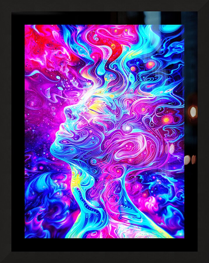 Psychedelic Mind Stream Picture Frame print