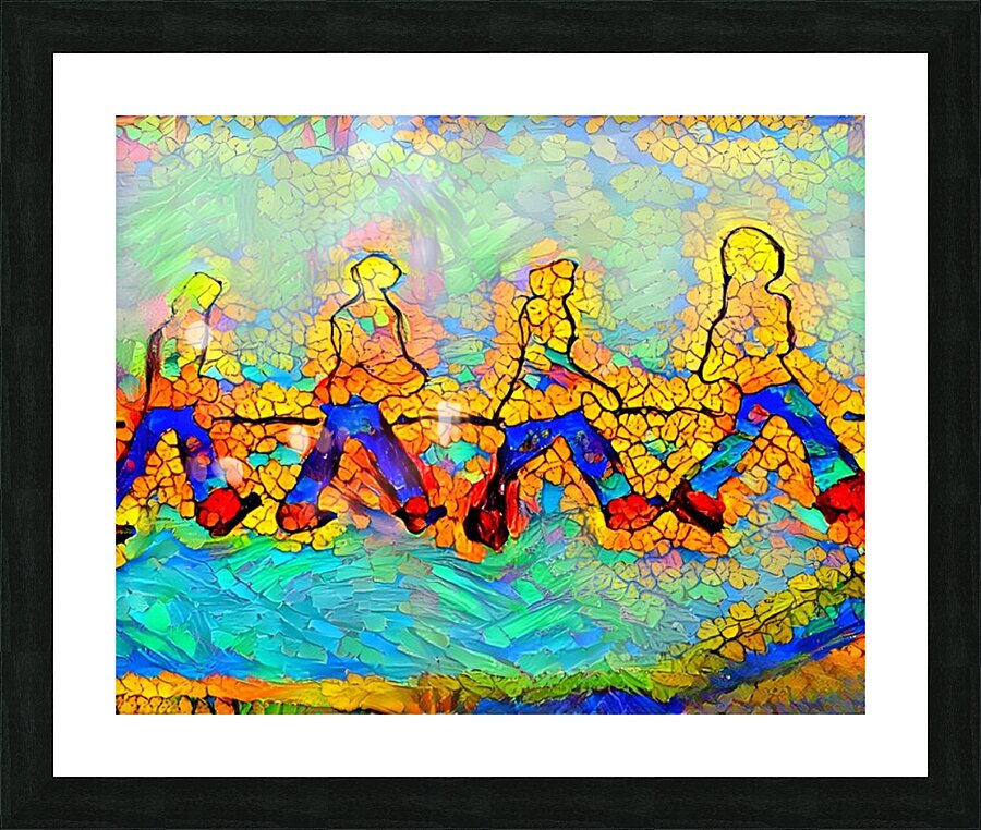 walk a mile Picture Frame print