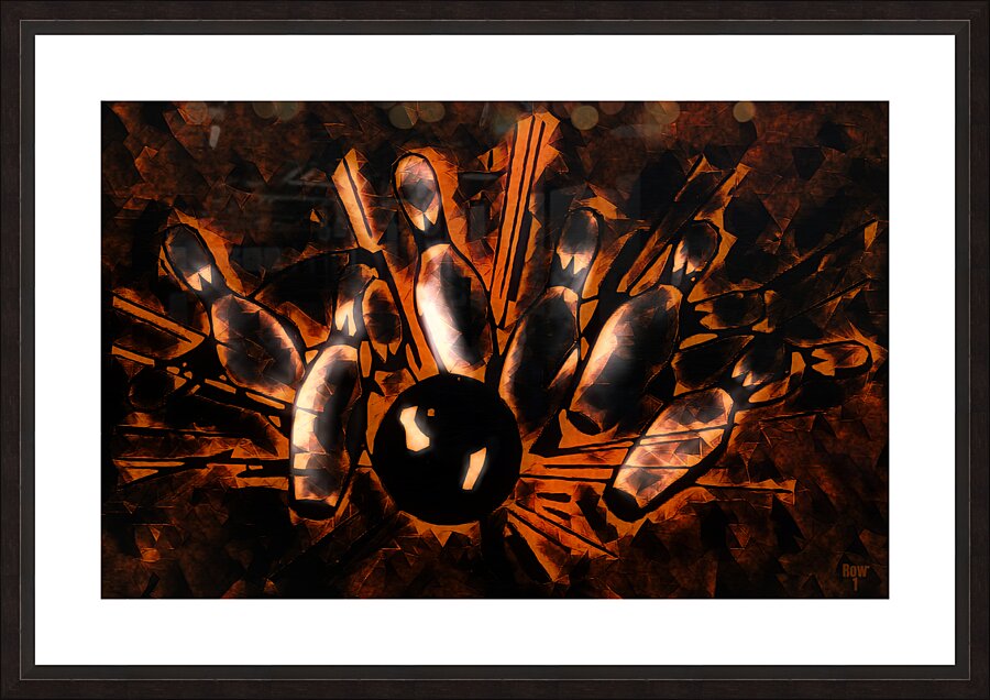 Bowling Pins Picture Frame print