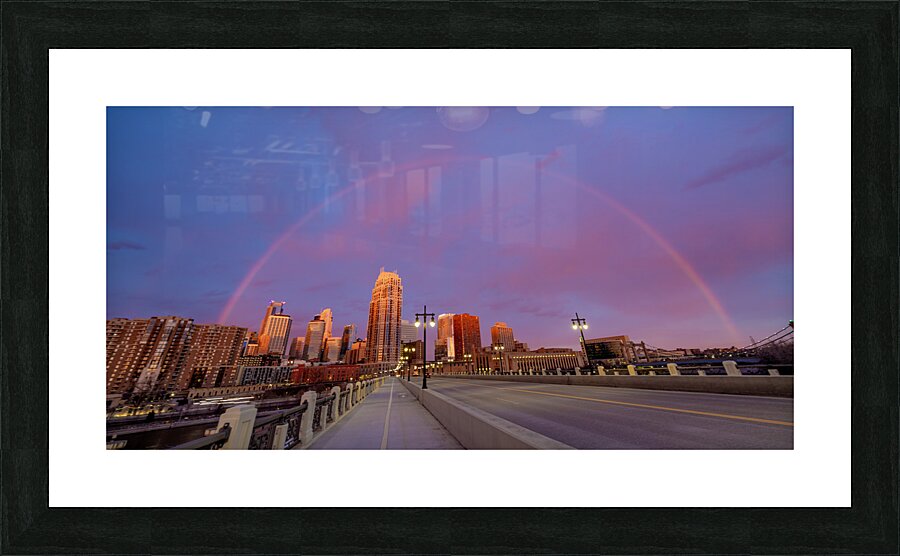 City Rainbow Arch Picture Frame print