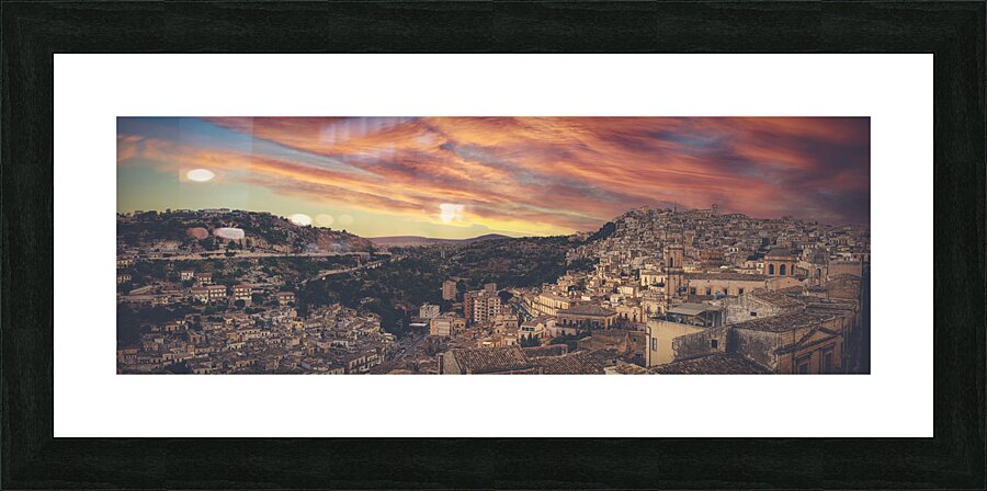 Modica in Sicily.  Picture Frame print