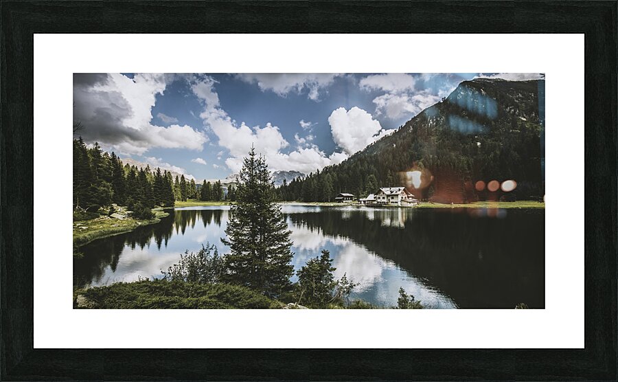 lake of nambino in italy Picture Frame print