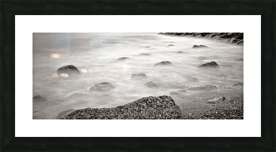 rocks and sea Picture Frame print