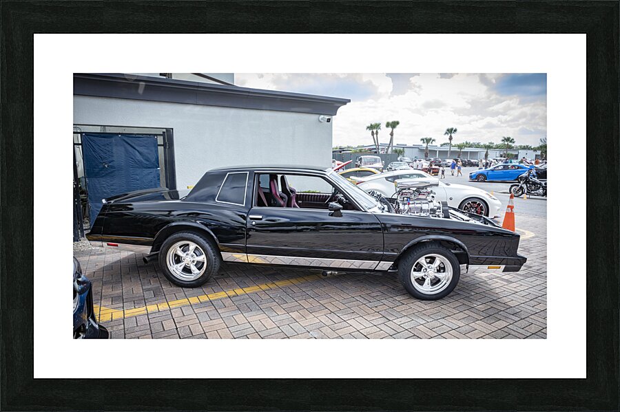 1982 Black Chevrolet Monte Carlo SS Coupe X100 9 Picture Frame print