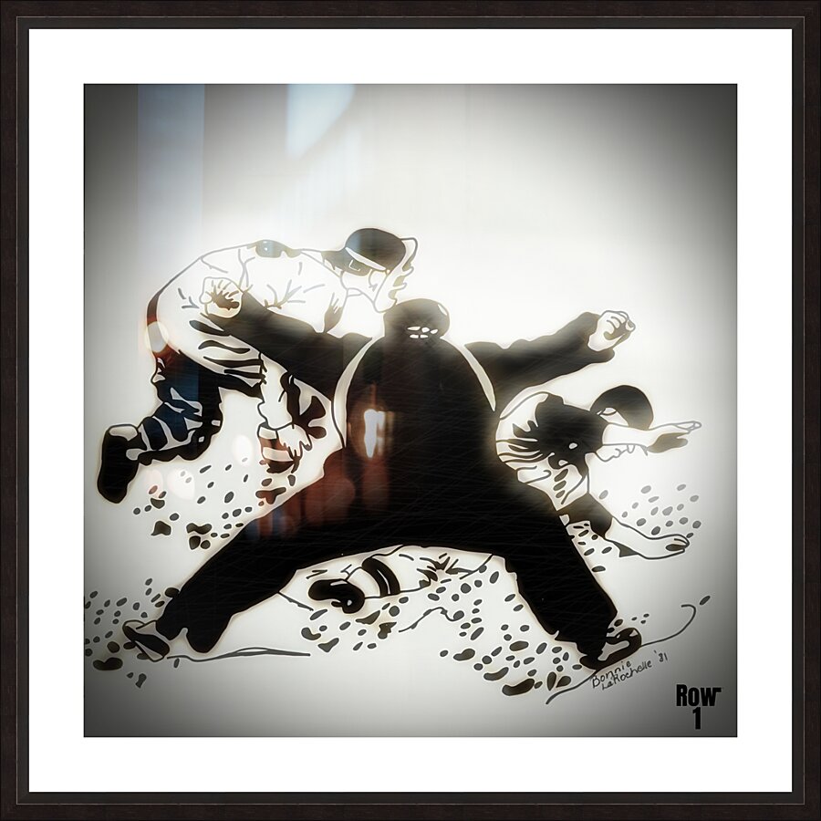 1981 baseball art remix  Picture Frame print