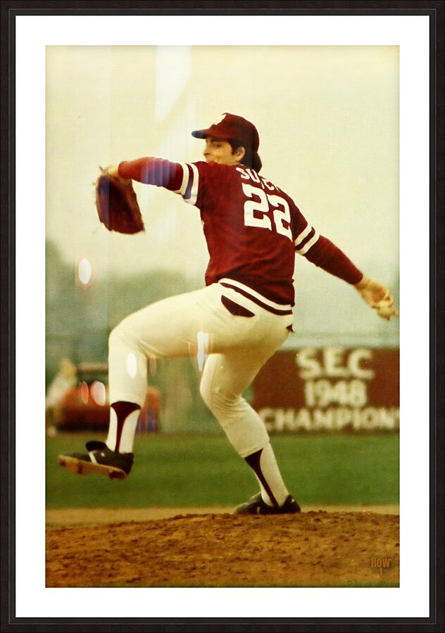 1980 mississippi state baseball art Picture Frame print