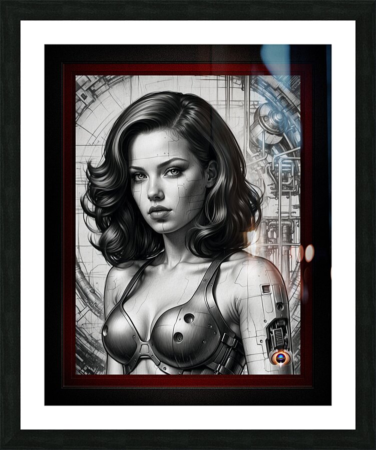 Designing A Human Captivating AI Concept Art by Xzendor7 Picture Frame print