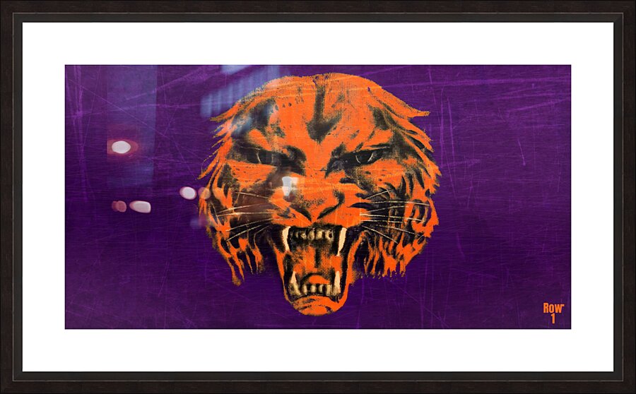 1930s clemson tiger art Picture Frame print